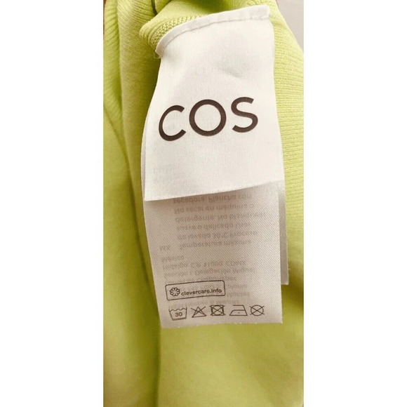 COS Bandeau Midi Bandeau Tube Dress Large Womens Green Party Dopamine Stretch - Picture 4 of 10